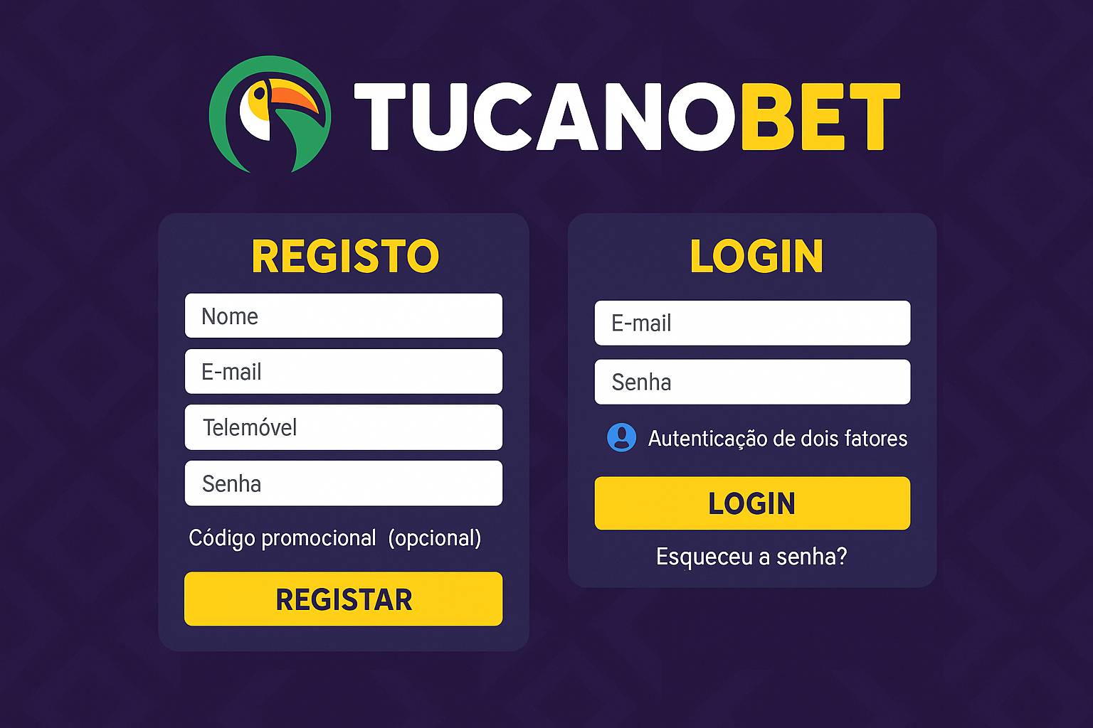 Não Perca tempo, o rRgistro na site TUCANOBET